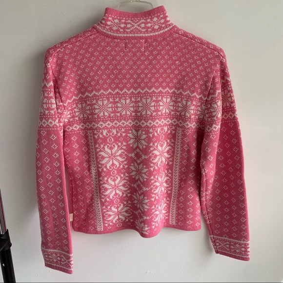 Obermeyer | Sweaters | Obermeyer Nordic Mimi Pink Wool Blend Cropped Sweater  | Poshmark